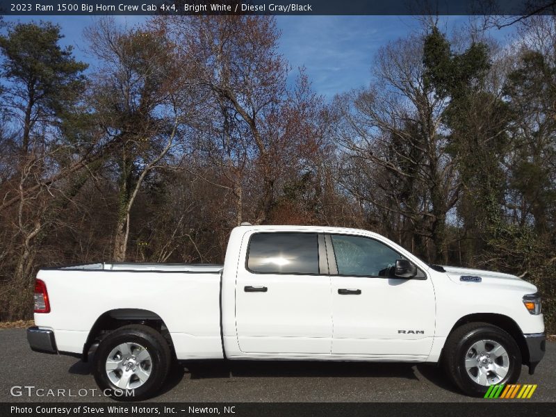 Bright White / Diesel Gray/Black 2023 Ram 1500 Big Horn Crew Cab 4x4