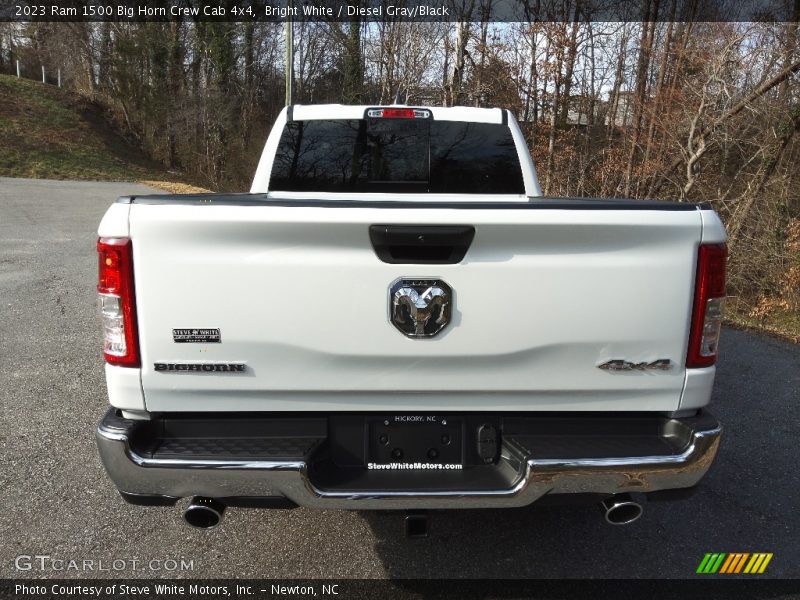 Bright White / Diesel Gray/Black 2023 Ram 1500 Big Horn Crew Cab 4x4