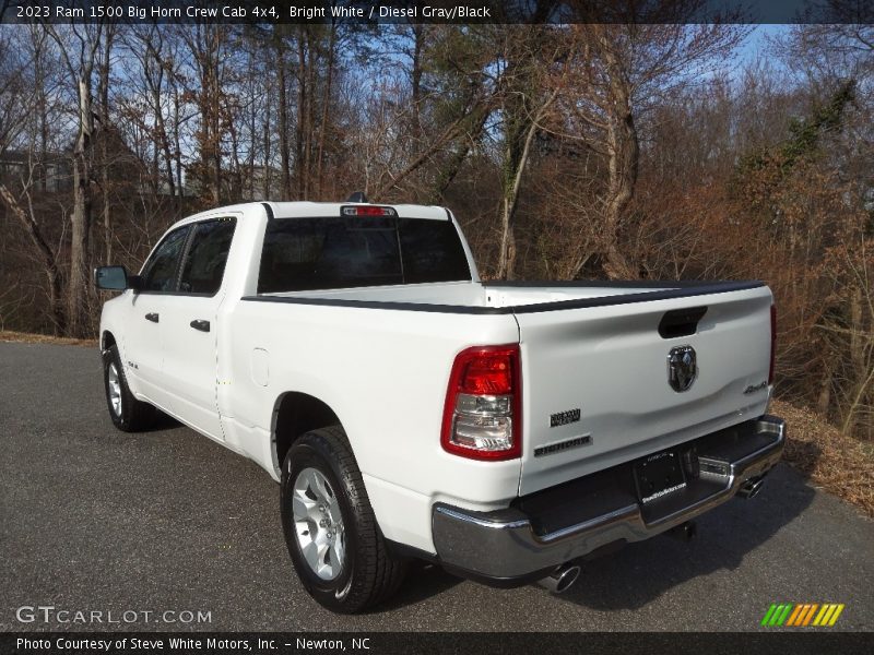 Bright White / Diesel Gray/Black 2023 Ram 1500 Big Horn Crew Cab 4x4