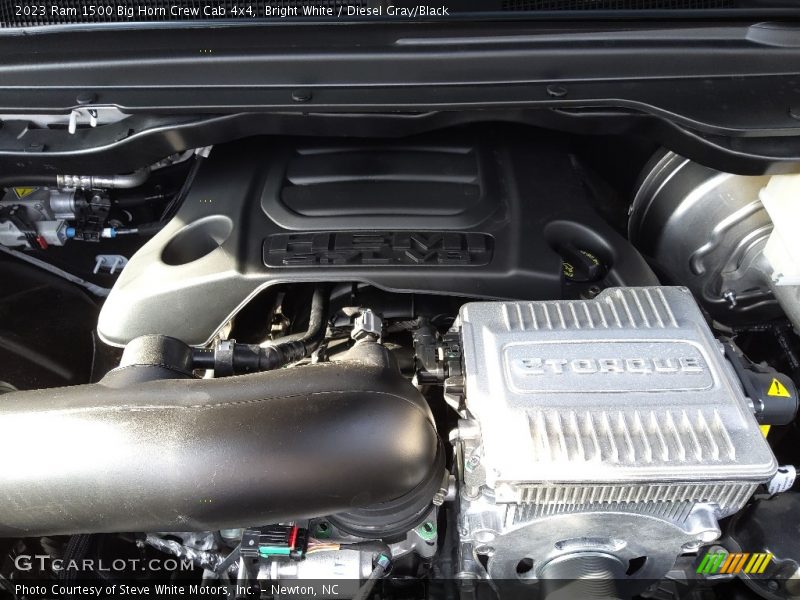 Bright White / Diesel Gray/Black 2023 Ram 1500 Big Horn Crew Cab 4x4