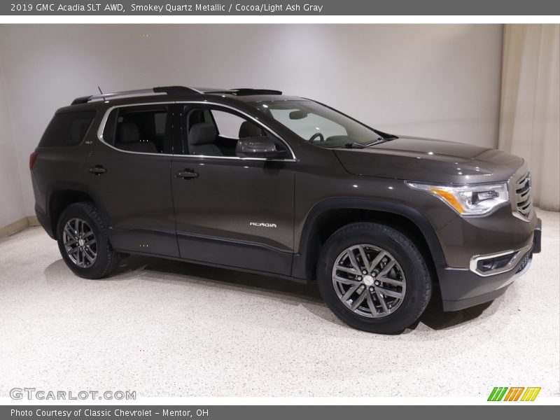 Smokey Quartz Metallic / Cocoa/Light Ash Gray 2019 GMC Acadia SLT AWD