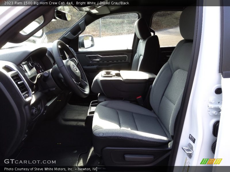 Bright White / Diesel Gray/Black 2023 Ram 1500 Big Horn Crew Cab 4x4