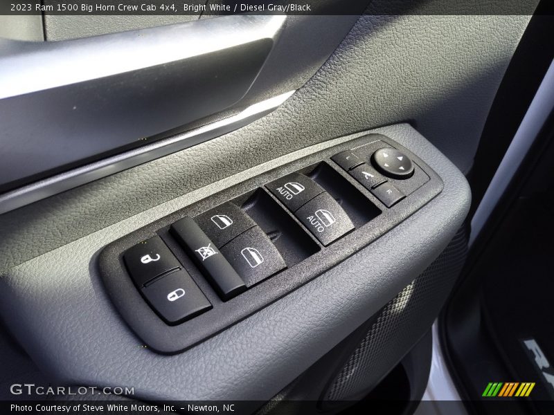 Bright White / Diesel Gray/Black 2023 Ram 1500 Big Horn Crew Cab 4x4