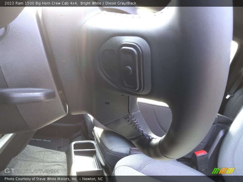 Bright White / Diesel Gray/Black 2023 Ram 1500 Big Horn Crew Cab 4x4