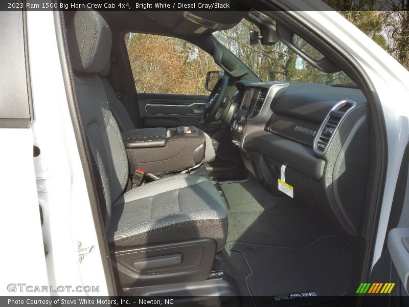 Bright White / Diesel Gray/Black 2023 Ram 1500 Big Horn Crew Cab 4x4