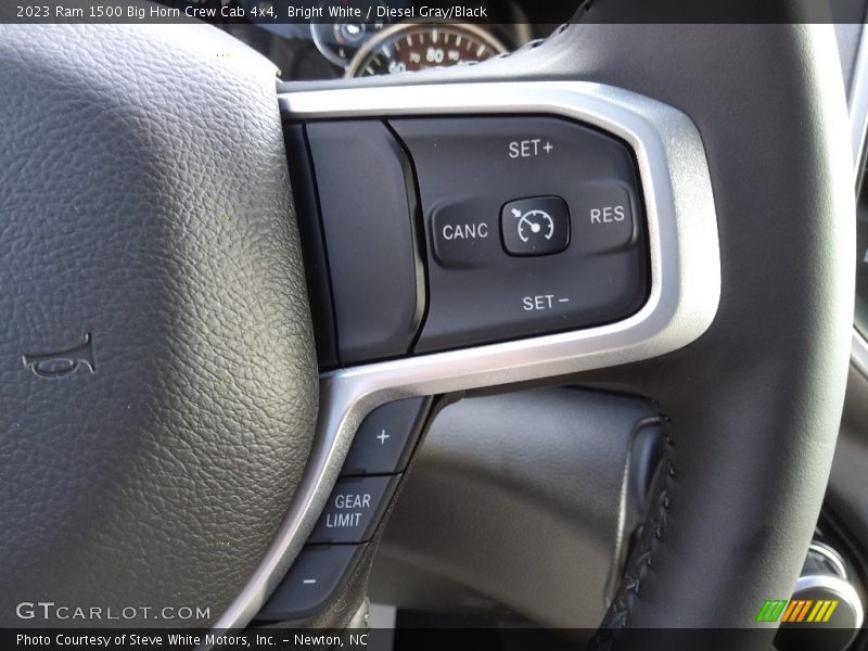 Bright White / Diesel Gray/Black 2023 Ram 1500 Big Horn Crew Cab 4x4