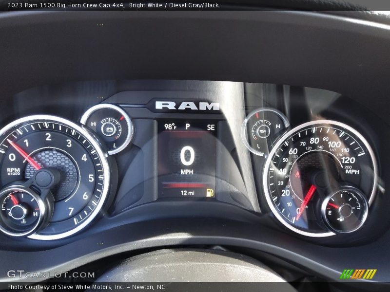 Bright White / Diesel Gray/Black 2023 Ram 1500 Big Horn Crew Cab 4x4