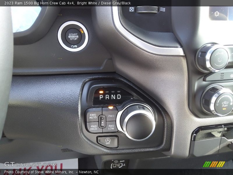 Bright White / Diesel Gray/Black 2023 Ram 1500 Big Horn Crew Cab 4x4