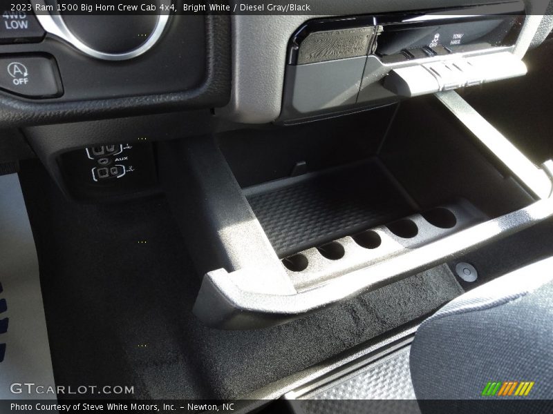Bright White / Diesel Gray/Black 2023 Ram 1500 Big Horn Crew Cab 4x4