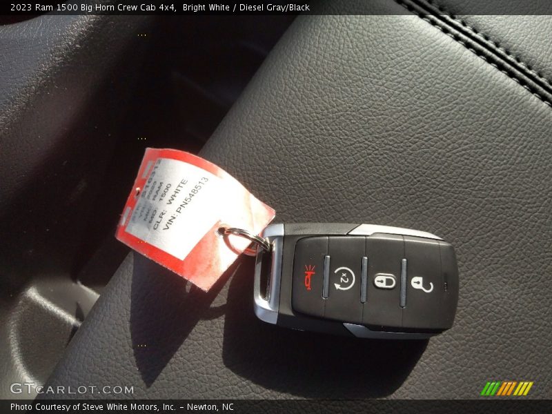 Bright White / Diesel Gray/Black 2023 Ram 1500 Big Horn Crew Cab 4x4