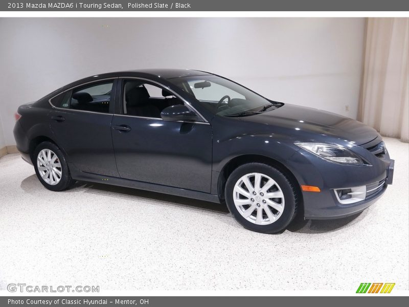 Polished Slate / Black 2013 Mazda MAZDA6 i Touring Sedan