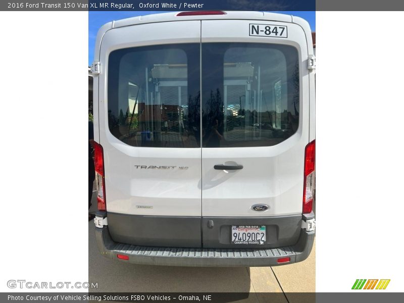 Oxford White / Pewter 2016 Ford Transit 150 Van XL MR Regular