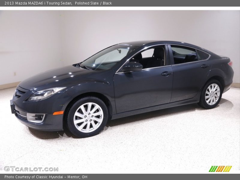 Polished Slate / Black 2013 Mazda MAZDA6 i Touring Sedan