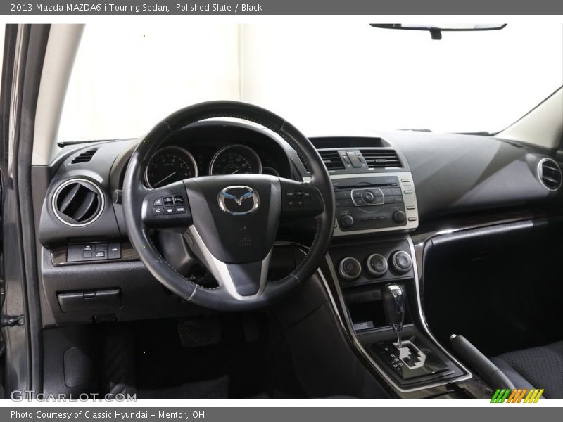 Polished Slate / Black 2013 Mazda MAZDA6 i Touring Sedan