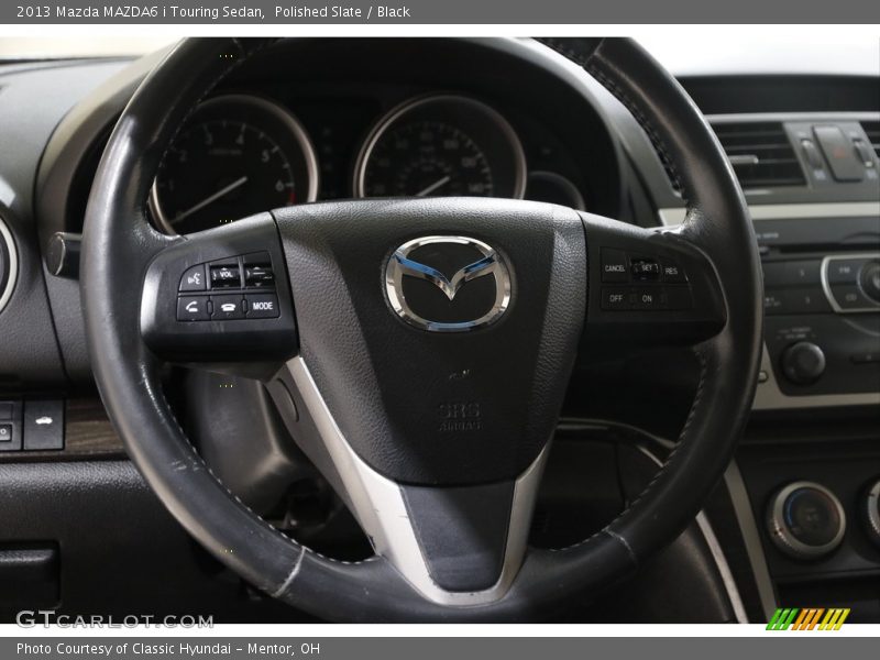 Polished Slate / Black 2013 Mazda MAZDA6 i Touring Sedan