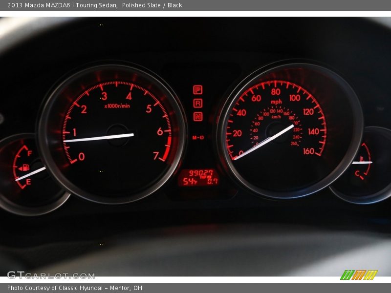 Polished Slate / Black 2013 Mazda MAZDA6 i Touring Sedan