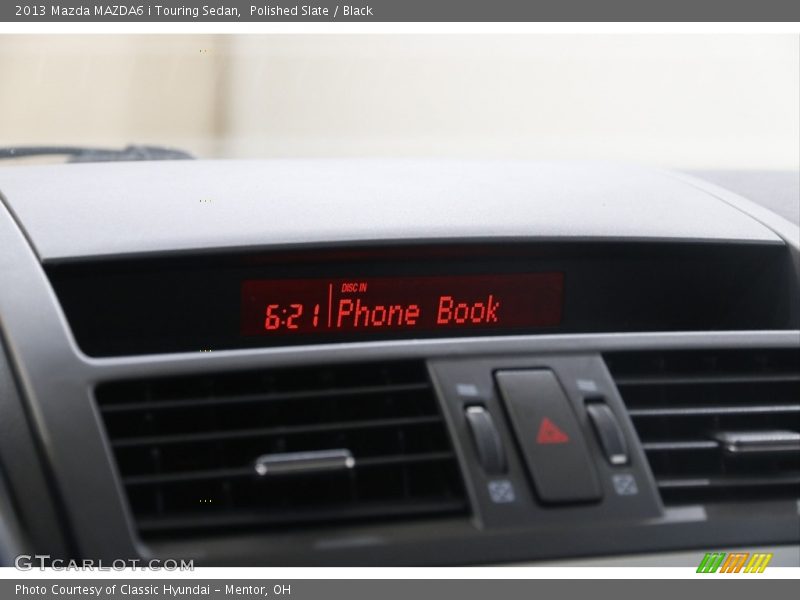 Polished Slate / Black 2013 Mazda MAZDA6 i Touring Sedan