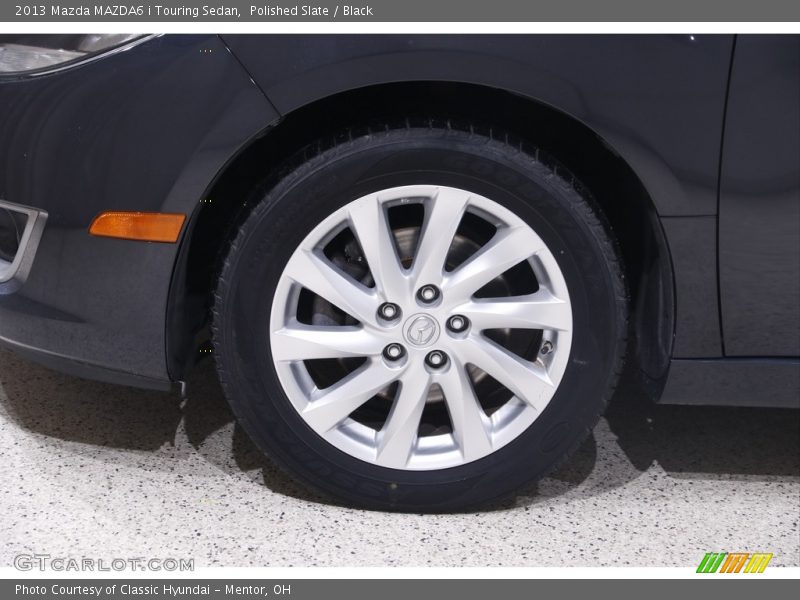 Polished Slate / Black 2013 Mazda MAZDA6 i Touring Sedan