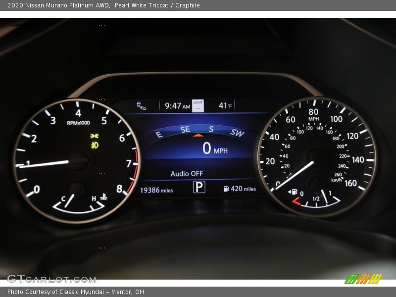  2020 Murano Platinum AWD Platinum AWD Gauges