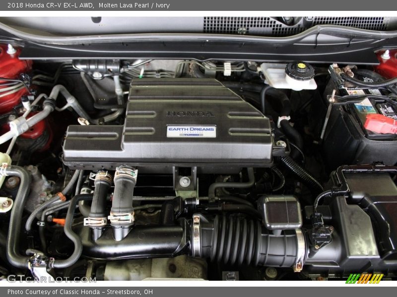 Molten Lava Pearl / Ivory 2018 Honda CR-V EX-L AWD