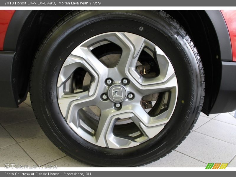 Molten Lava Pearl / Ivory 2018 Honda CR-V EX-L AWD