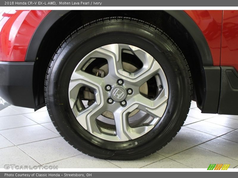 Molten Lava Pearl / Ivory 2018 Honda CR-V EX-L AWD