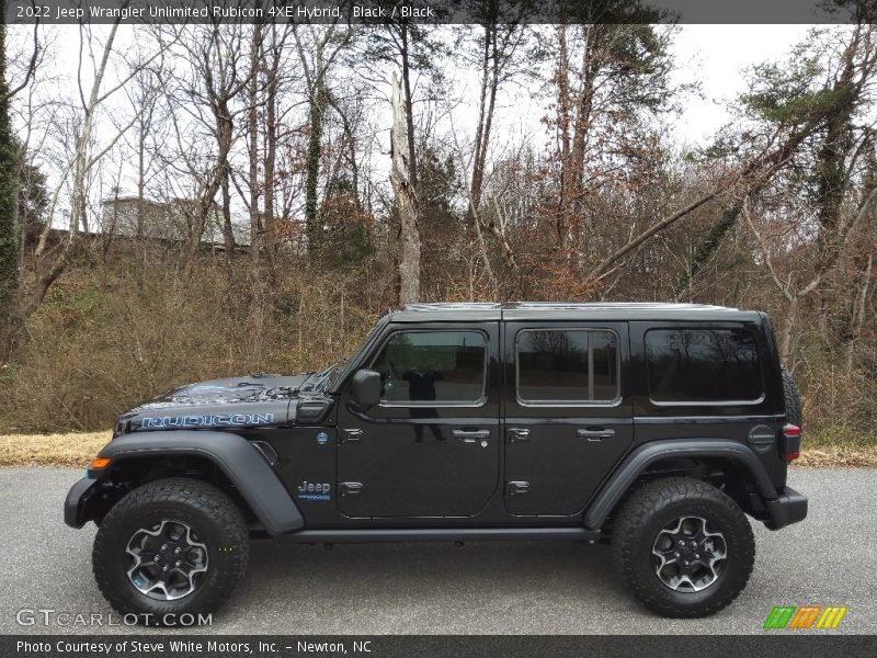 Black / Black 2022 Jeep Wrangler Unlimited Rubicon 4XE Hybrid
