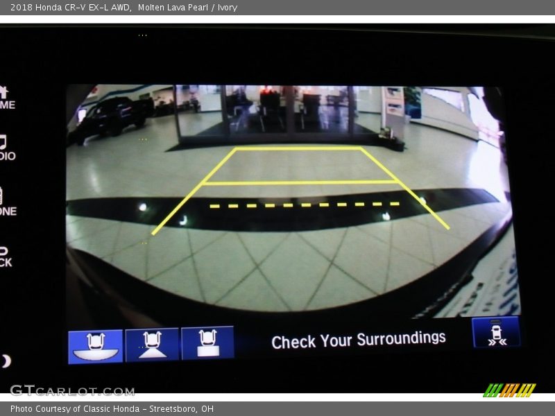 Molten Lava Pearl / Ivory 2018 Honda CR-V EX-L AWD