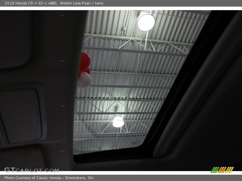 Molten Lava Pearl / Ivory 2018 Honda CR-V EX-L AWD