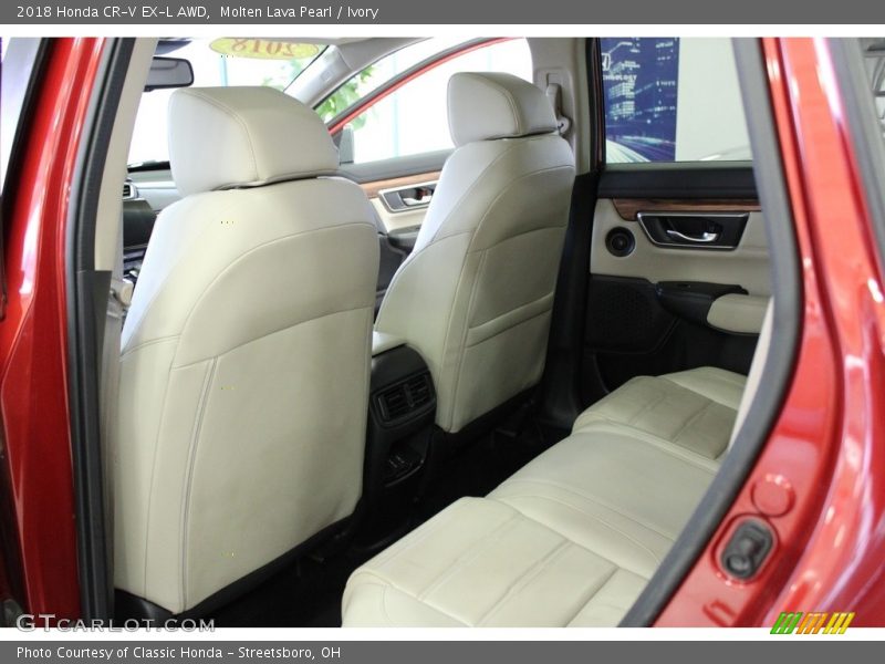 Molten Lava Pearl / Ivory 2018 Honda CR-V EX-L AWD