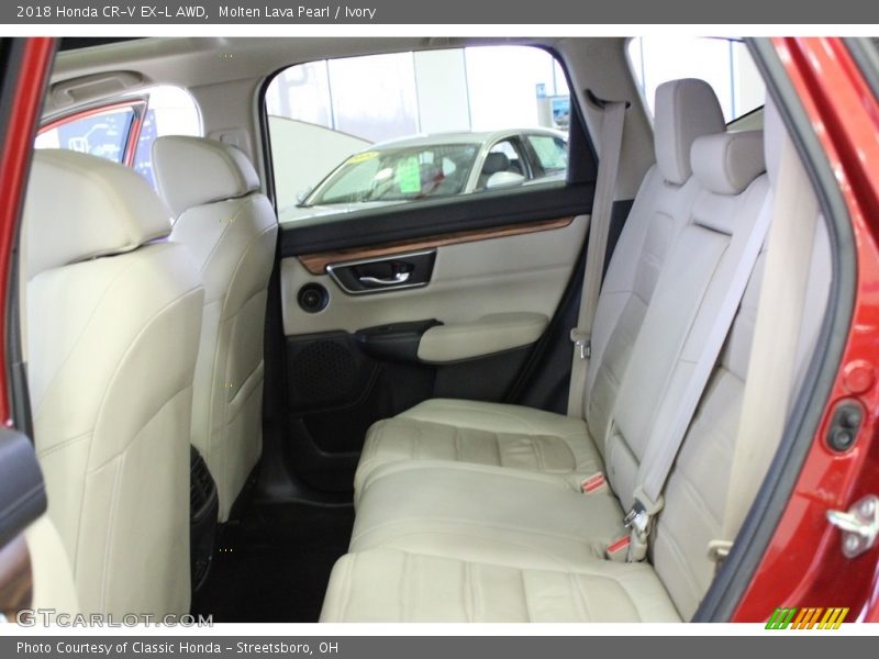 Molten Lava Pearl / Ivory 2018 Honda CR-V EX-L AWD