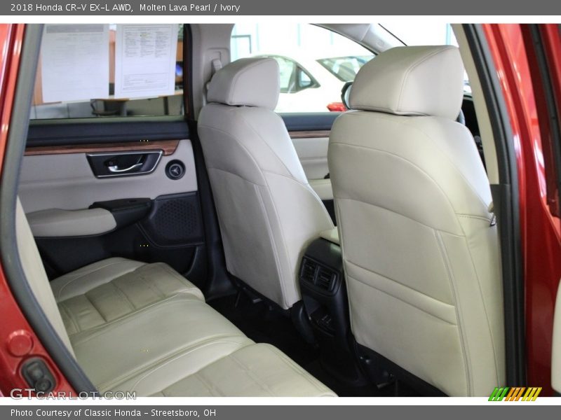 Molten Lava Pearl / Ivory 2018 Honda CR-V EX-L AWD