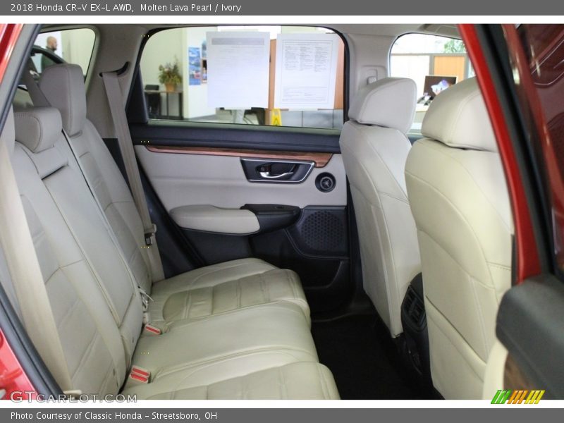 Molten Lava Pearl / Ivory 2018 Honda CR-V EX-L AWD