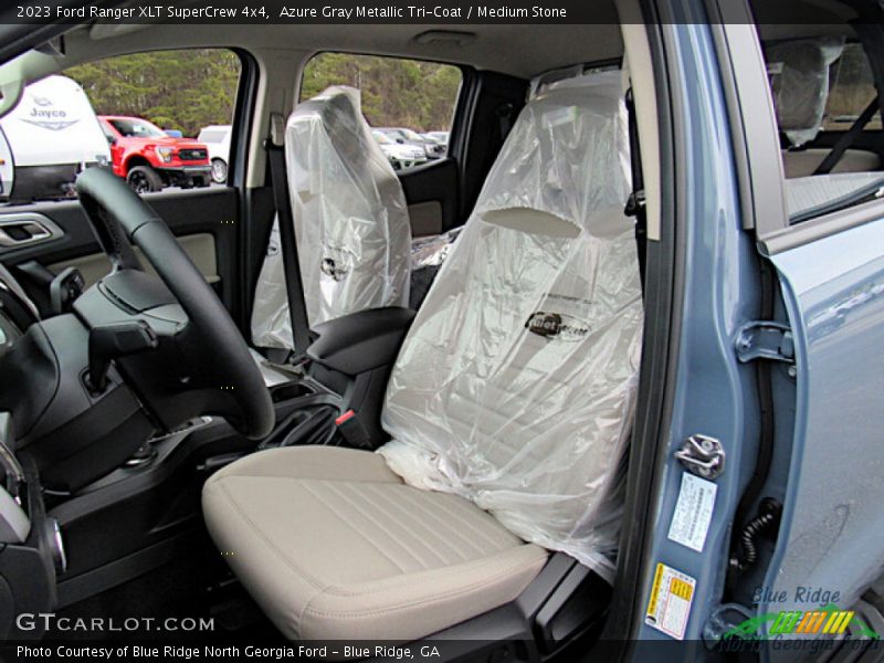 Azure Gray Metallic Tri-Coat / Medium Stone 2023 Ford Ranger XLT SuperCrew 4x4