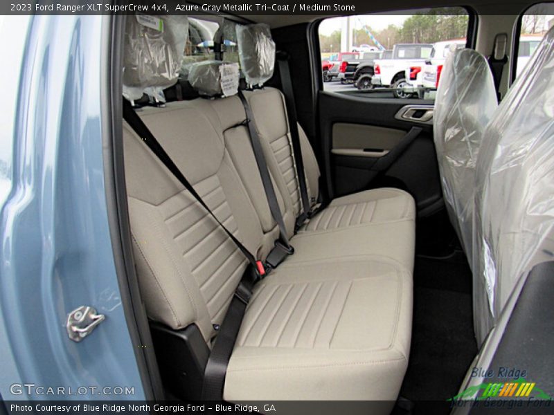 Rear Seat of 2023 Ranger XLT SuperCrew 4x4