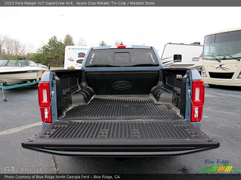 Azure Gray Metallic Tri-Coat / Medium Stone 2023 Ford Ranger XLT SuperCrew 4x4