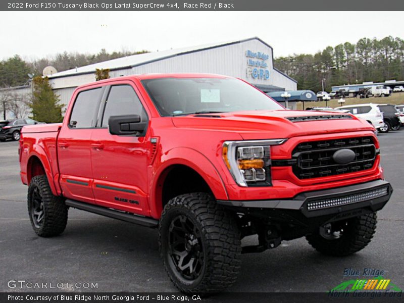 Race Red / Black 2022 Ford F150 Tuscany Black Ops Lariat SuperCrew 4x4