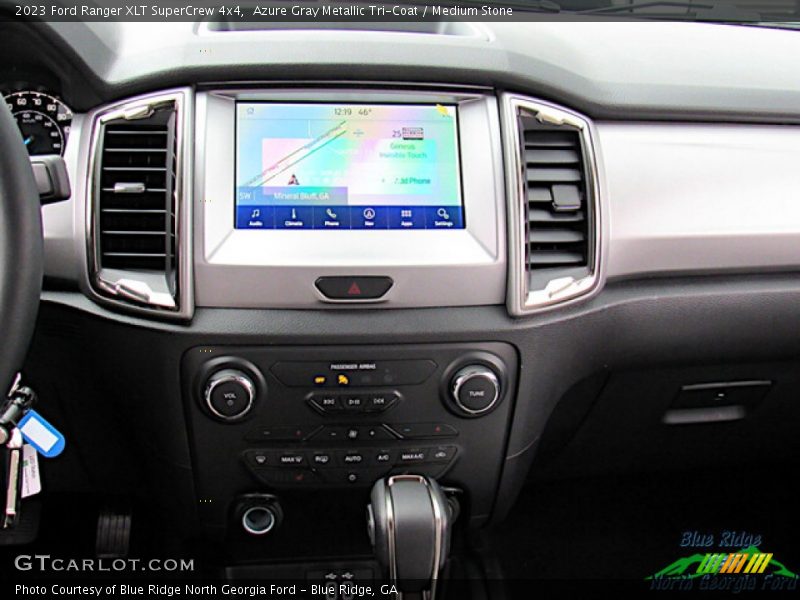 Azure Gray Metallic Tri-Coat / Medium Stone 2023 Ford Ranger XLT SuperCrew 4x4