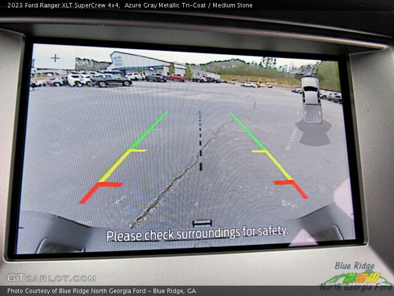 Azure Gray Metallic Tri-Coat / Medium Stone 2023 Ford Ranger XLT SuperCrew 4x4