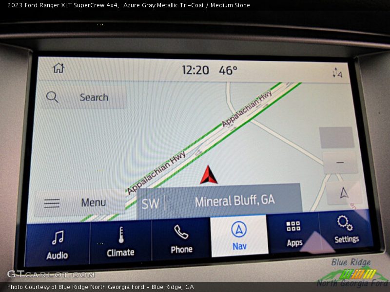 Azure Gray Metallic Tri-Coat / Medium Stone 2023 Ford Ranger XLT SuperCrew 4x4