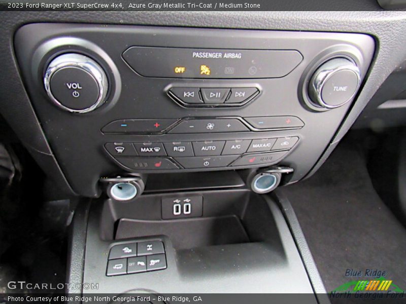Azure Gray Metallic Tri-Coat / Medium Stone 2023 Ford Ranger XLT SuperCrew 4x4