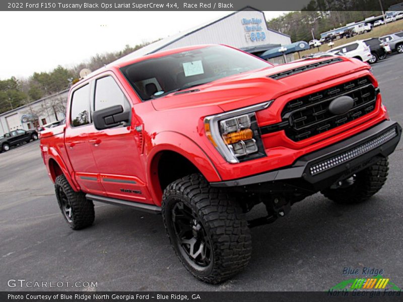 Race Red / Black 2022 Ford F150 Tuscany Black Ops Lariat SuperCrew 4x4