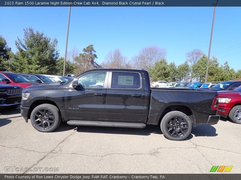 Diamond Black Crystal Pearl / Black 2023 Ram 1500 Laramie Night Edition Crew Cab 4x4