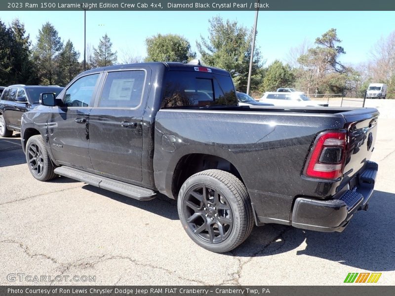 Diamond Black Crystal Pearl / Black 2023 Ram 1500 Laramie Night Edition Crew Cab 4x4