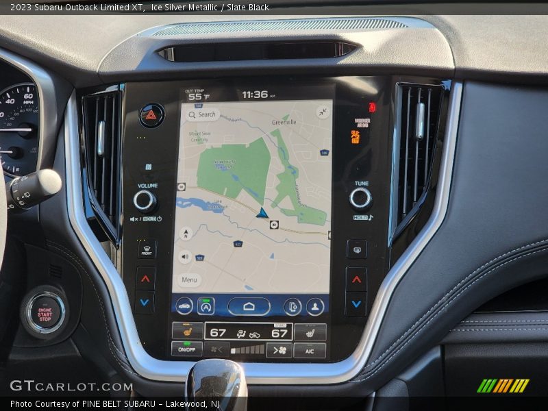 Navigation of 2023 Outback Limited XT