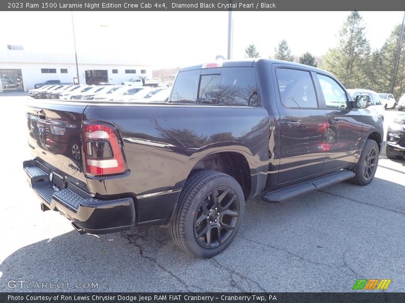 Diamond Black Crystal Pearl / Black 2023 Ram 1500 Laramie Night Edition Crew Cab 4x4