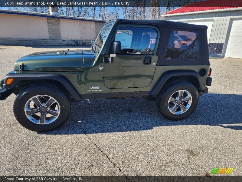 Deep Beryl Green Pearl / Dark Slate Gray 2006 Jeep Wrangler SE 4x4