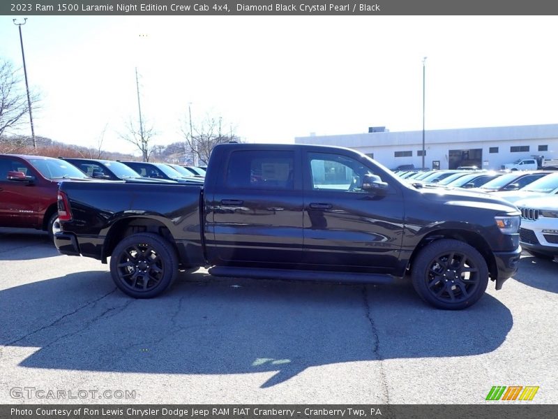 Diamond Black Crystal Pearl / Black 2023 Ram 1500 Laramie Night Edition Crew Cab 4x4