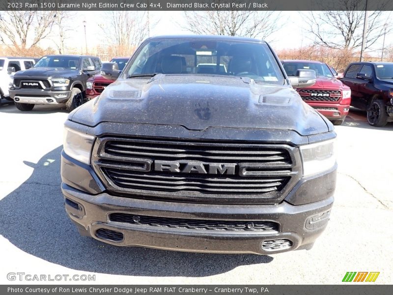 Diamond Black Crystal Pearl / Black 2023 Ram 1500 Laramie Night Edition Crew Cab 4x4