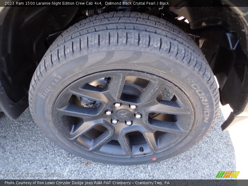 Diamond Black Crystal Pearl / Black 2023 Ram 1500 Laramie Night Edition Crew Cab 4x4